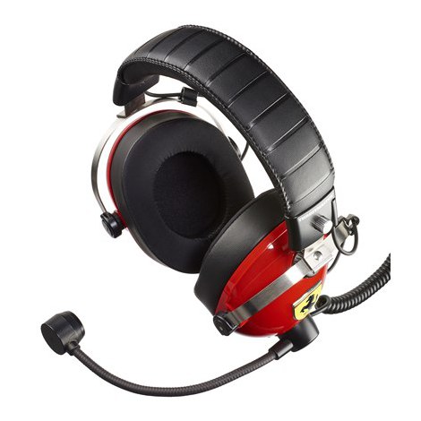 Thrustmaster | Gaming Headset | T Racing Scuderia Ferrari Edition | Wired | Noise canceling | Over-Ear | Red/Black - 9